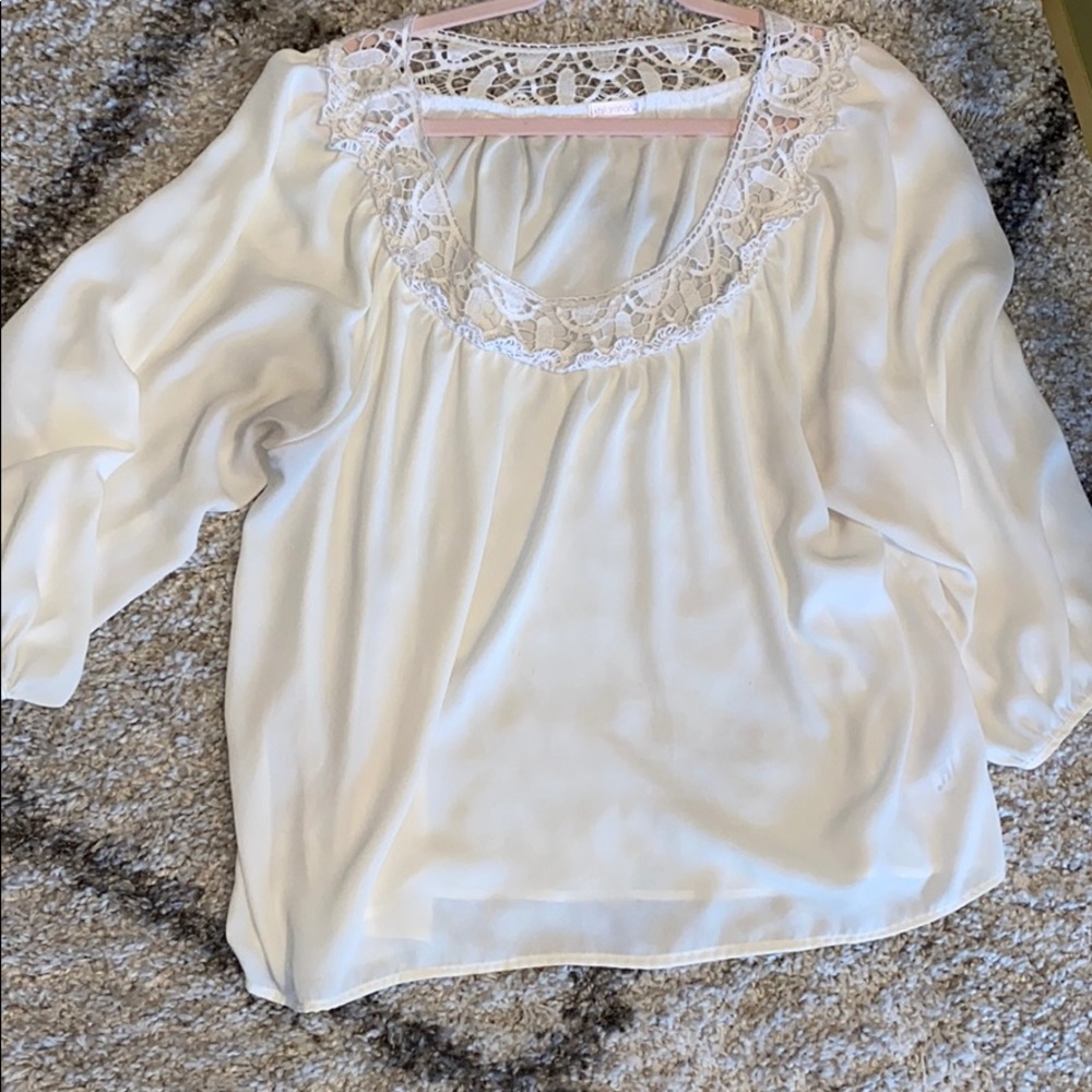 Pleasantly Peasant Lace Top